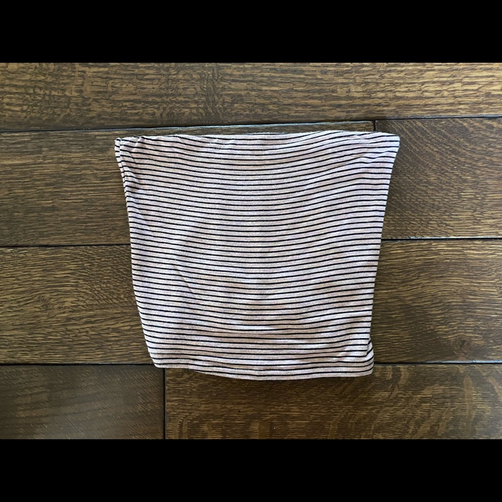 American Eagle Striped Tube Top